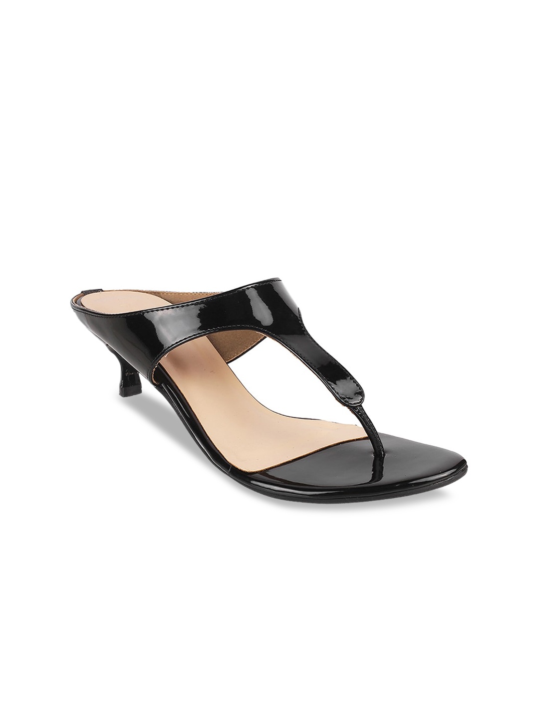 Mochi Women Black Solid Heels