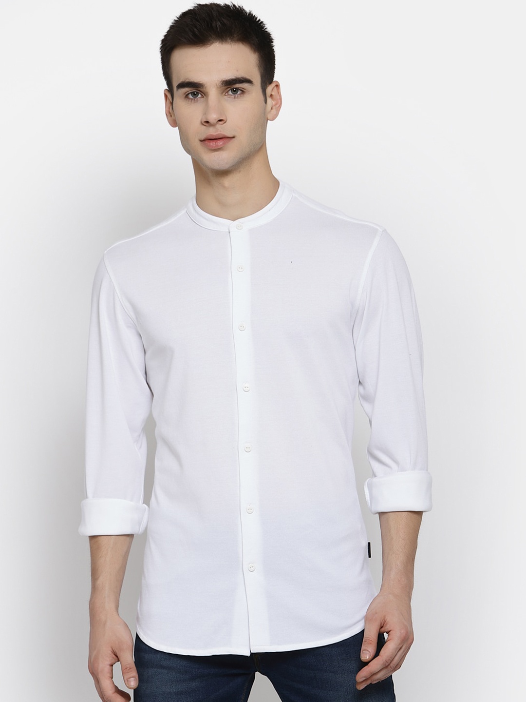 Pepe Jeans Men White Pure Cotton Solid Casual Shirt