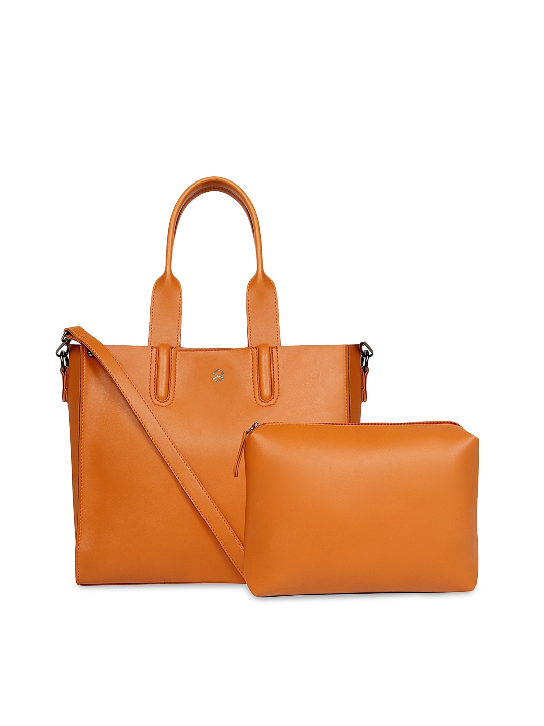 HORRA Tan Brown Oversized Shopper Tote Bag
