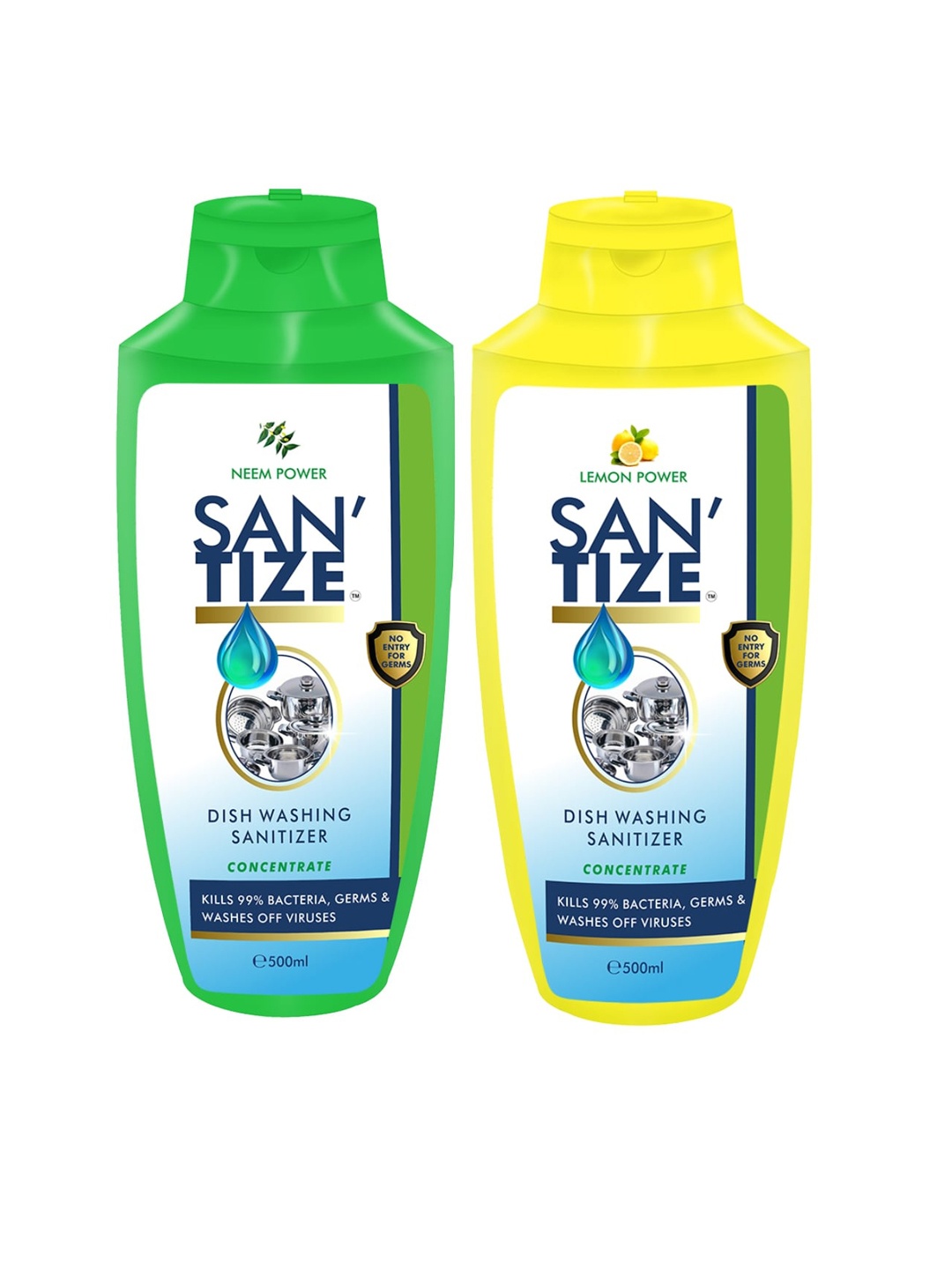 Indus Valley Set of 2 Dishwash Sanitizer with Lemon and Neem Power - 500 ml each, Green
Indus Valley Set of 2 Dishwash Sanitizer with Lemon and Neem Power - 500 ml each, Green