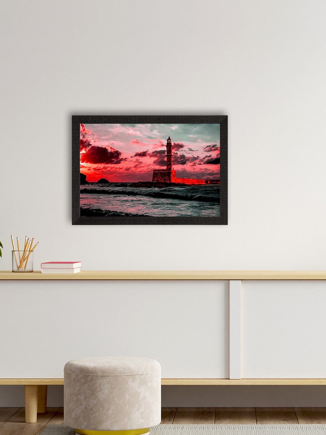 eCraftIndia Red & Grey Seaside Lighthouse Scenic View Satin Matte Texture UV Wall Painting
eCraftIndia Red & Grey Seaside Lighthouse Scenic View Satin Matte Texture UV Wall Painting