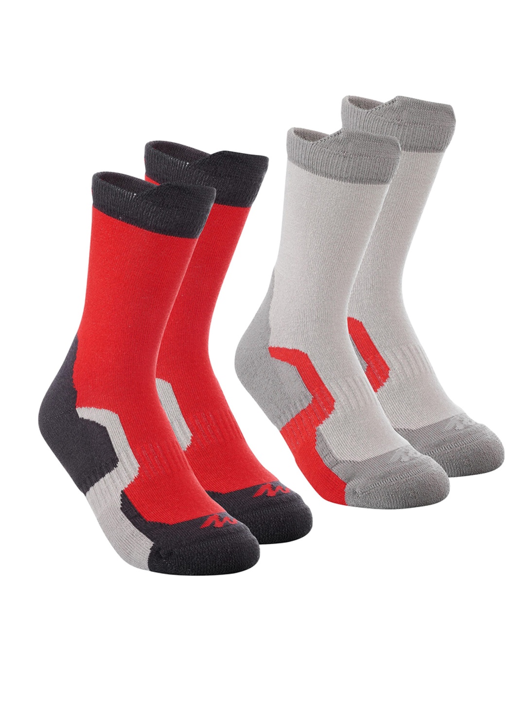 Quechua By Decathlon Kids Pack Of 2 High Mountain Walking Calf-Length Socks, Assorted
Quechua By Decathlon Kids Pack Of 2 High Mountain Walking Calf-Length Socks, Assorted