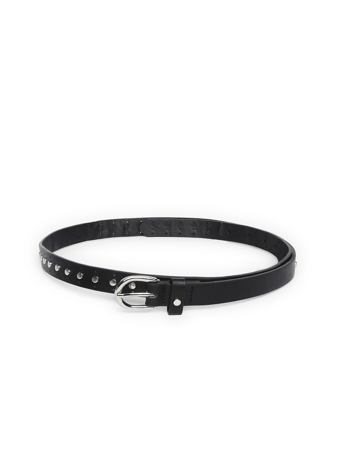 Forever Glam by Pantaloons Women Black Textured Belt