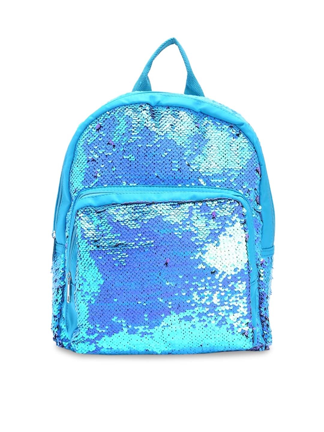FOREVER 21 Blue Self Design Handheld Bag
