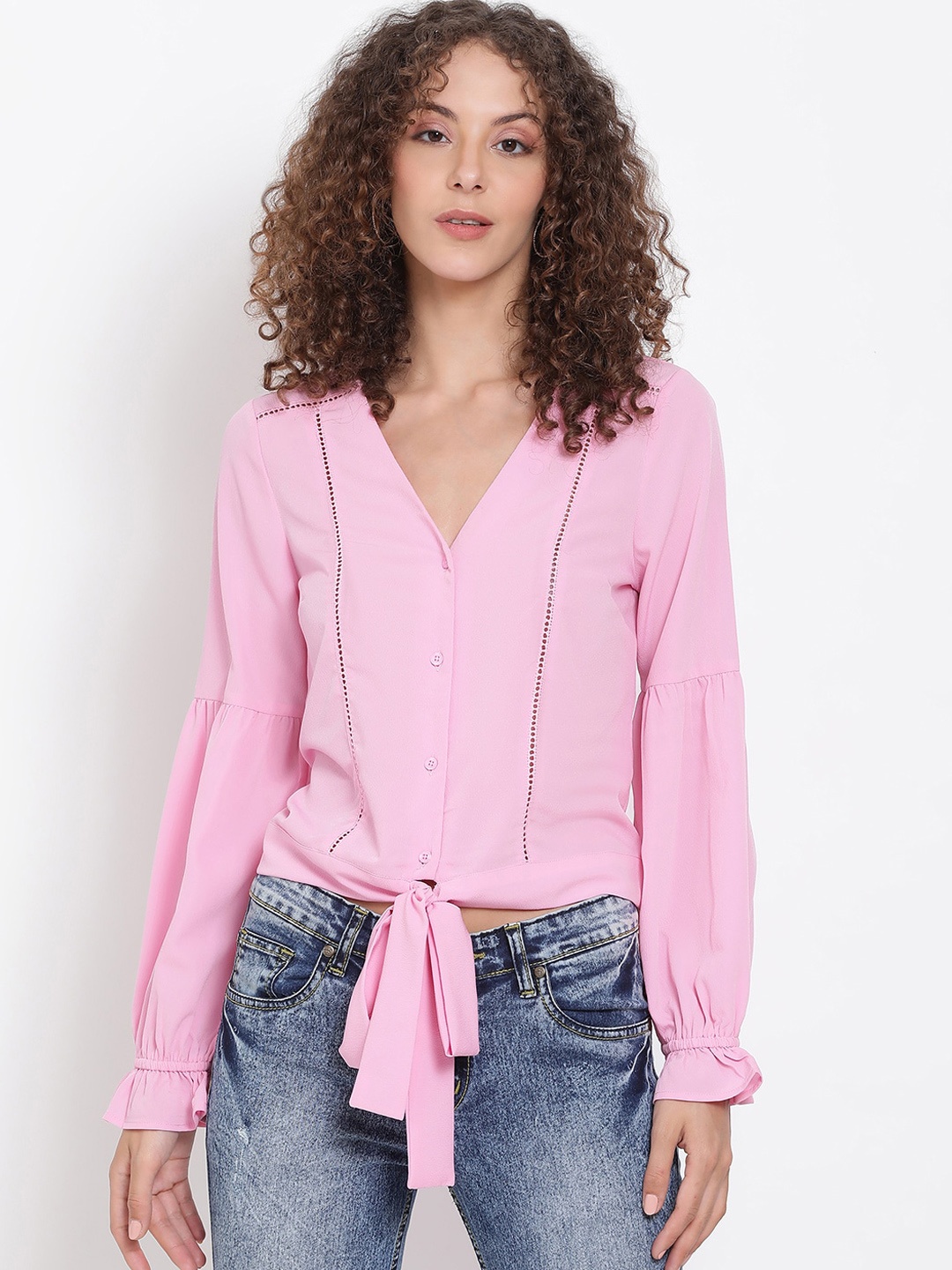 Oxolloxo Pink Shirt Style Top