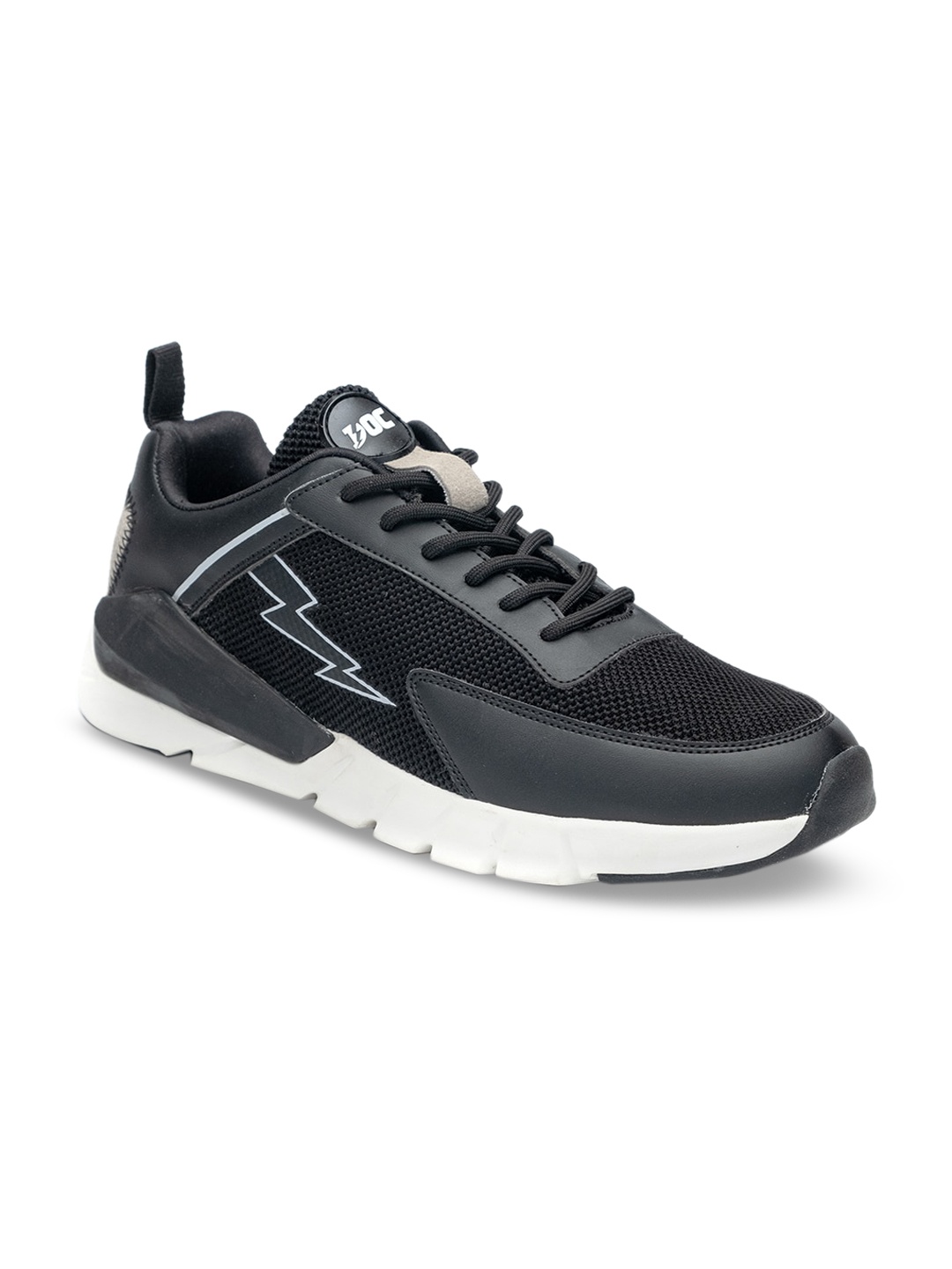 Doc Martin Men Black Woven Design Sneakers