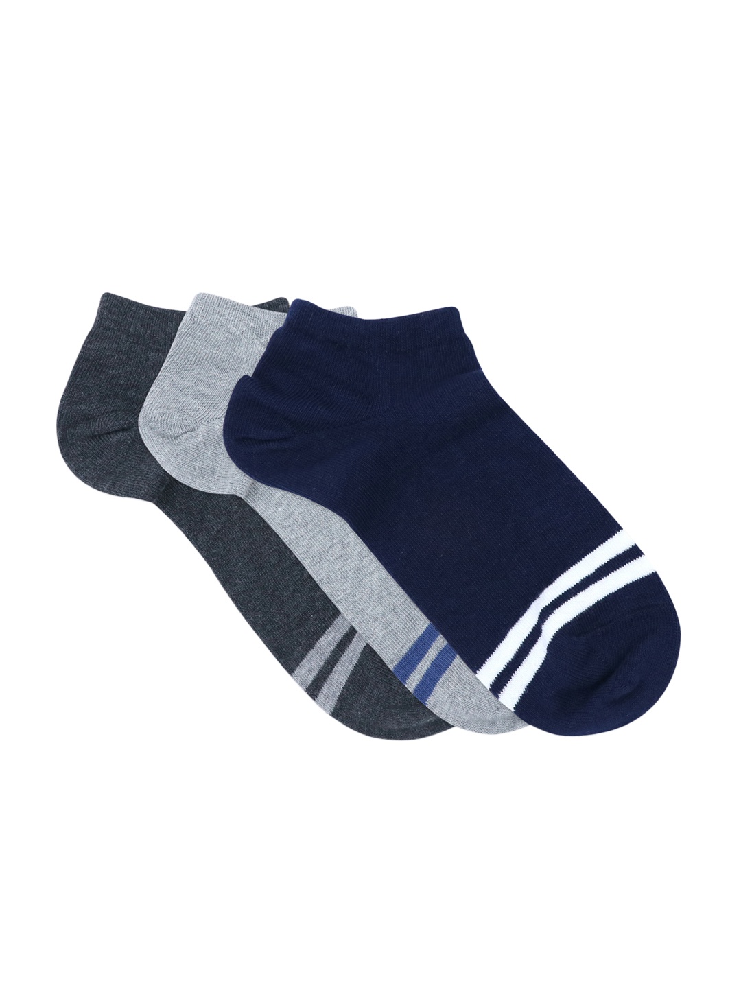 Balenzia Men Pack Of 3 Assorted Ankle-Length Socks