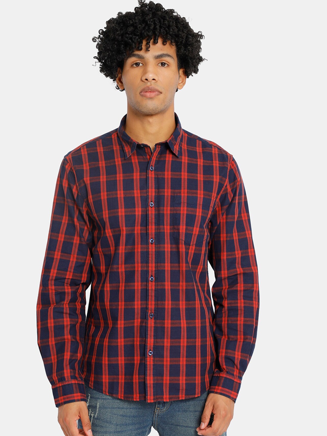 Ruggers Men Multicoloured Regular Fit Checked Casual Shirt, Multi