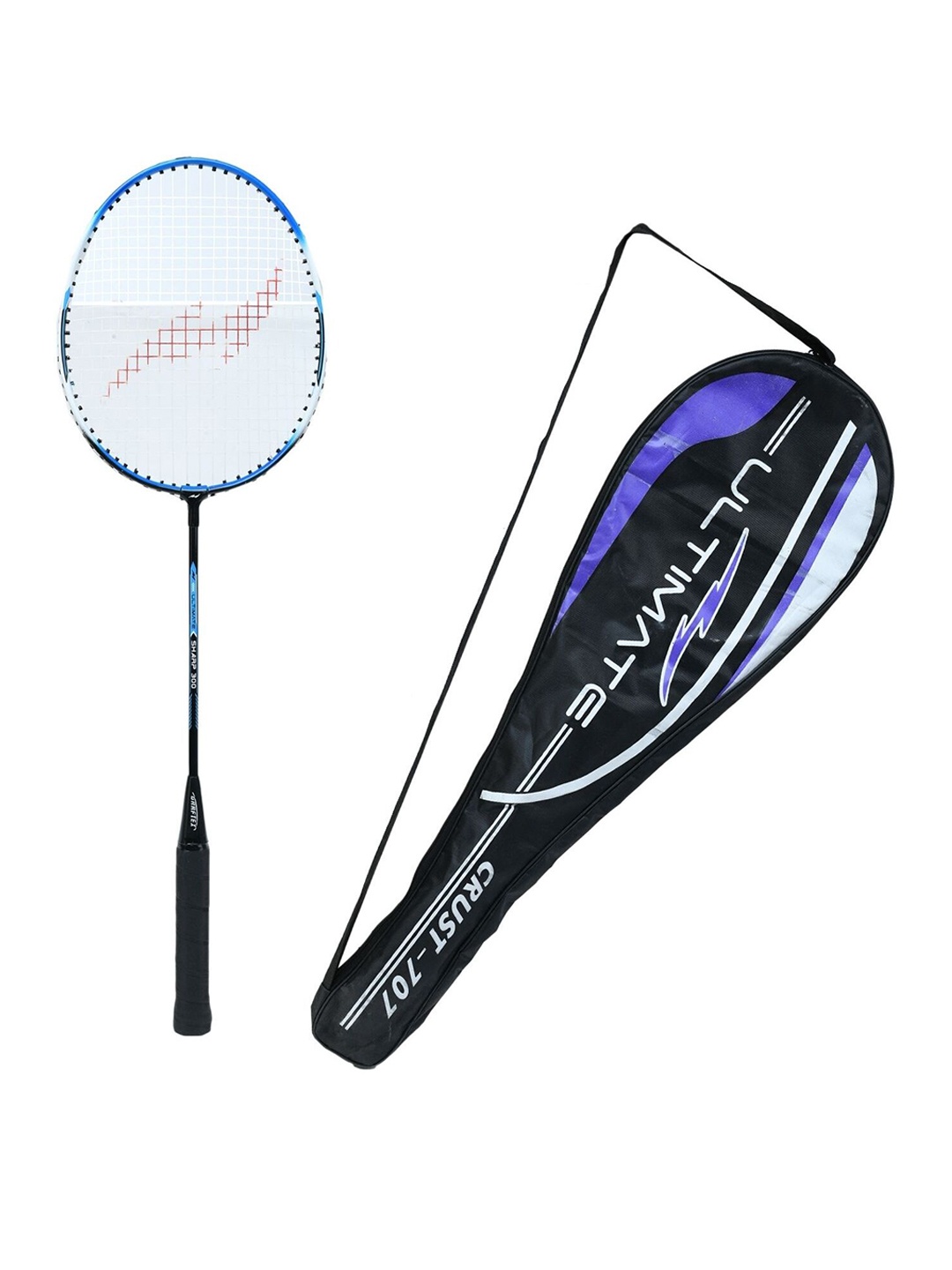 Kastner Unisex Blue & White SHARP300 Strung Badminton Racquet