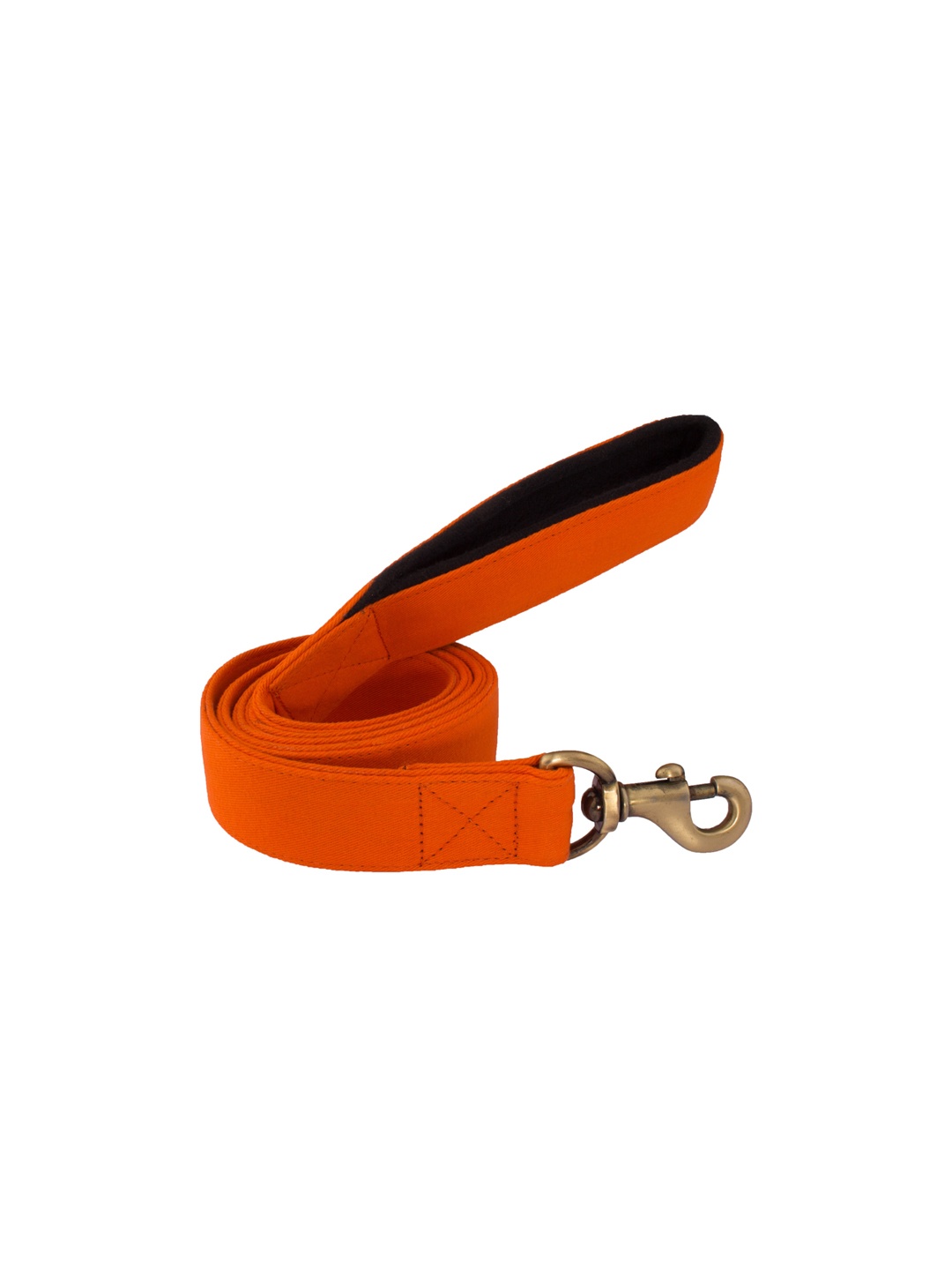 PETWALE Orange Solid Padded Handle Dog Leash