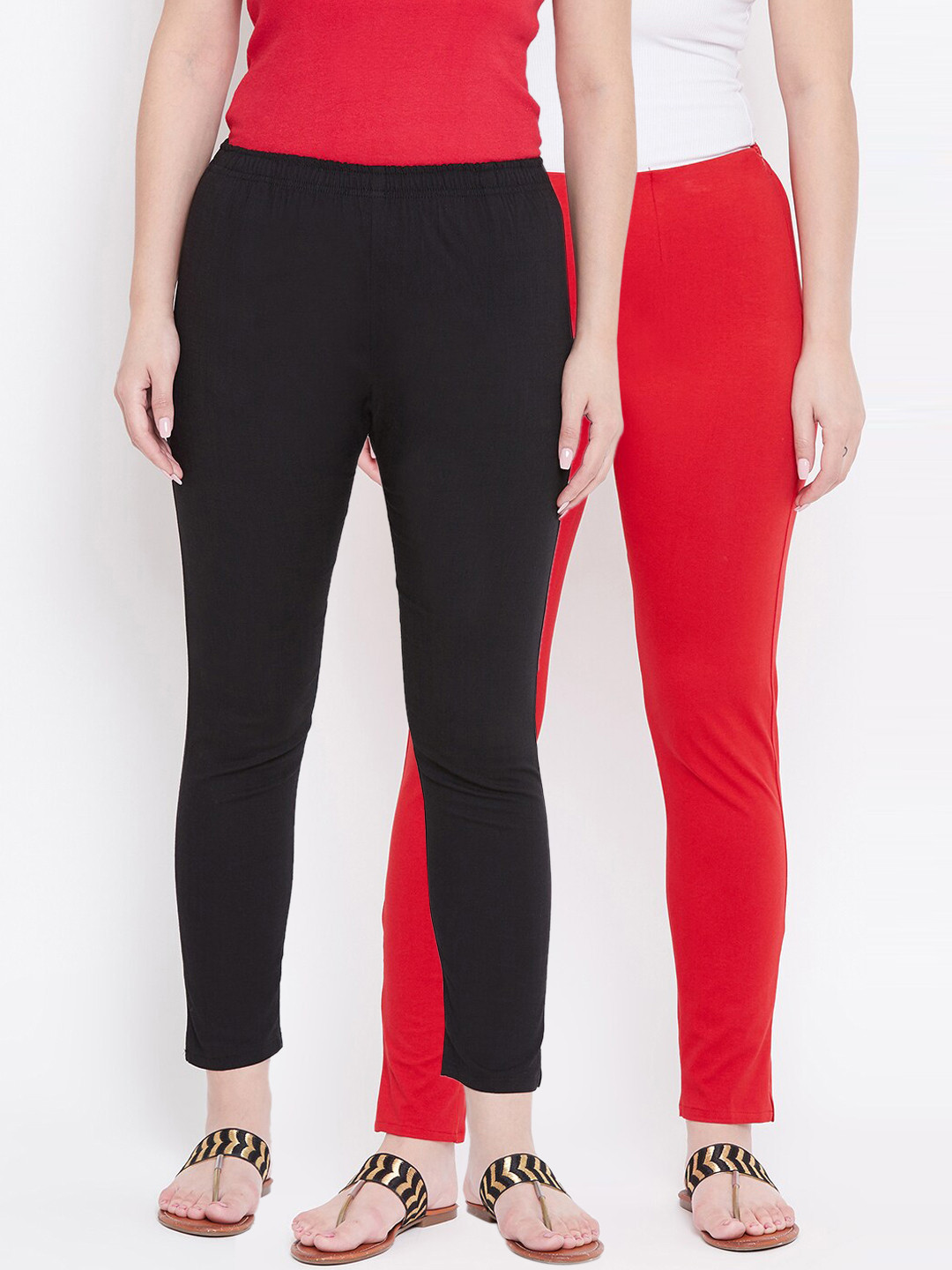 Castle Pack of 2 Women Red & Black Regular Fit Solid Regular Ankle Length Cotton Trousers
Castle Pack of 2 Women Red & Black Regular Fit Solid Regular Ankle Length Cotton Trousers
