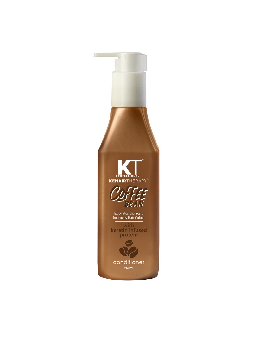 KEHAIRTHERAPY KT Professional Coffee Bean With Keratin Infused Protein Conditioner 250 ml, Brown
KEHAIRTHERAPY KT Professional Coffee Bean With Keratin Infused Protein Conditioner 250 ml, Brown