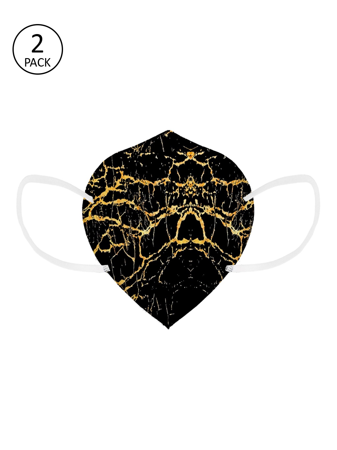 Status Unisex Pack Of 2 Black & Yellow Printed 4-Ply Reusable Anti-Pollution KN95 Face Masks
Status Unisex Pack Of 2 Black & Yellow Printed 4-Ply Reusable Anti-Pollution KN95 Face Masks