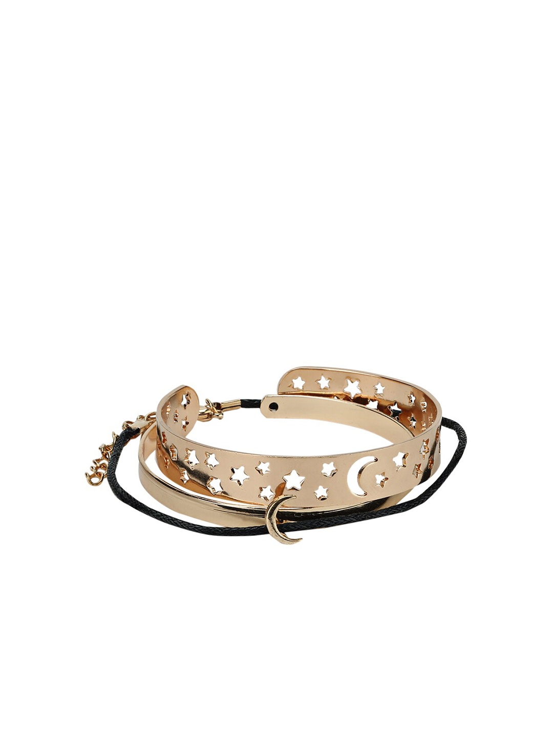 Kazo Gold-Toned Brass Charm Bracelet