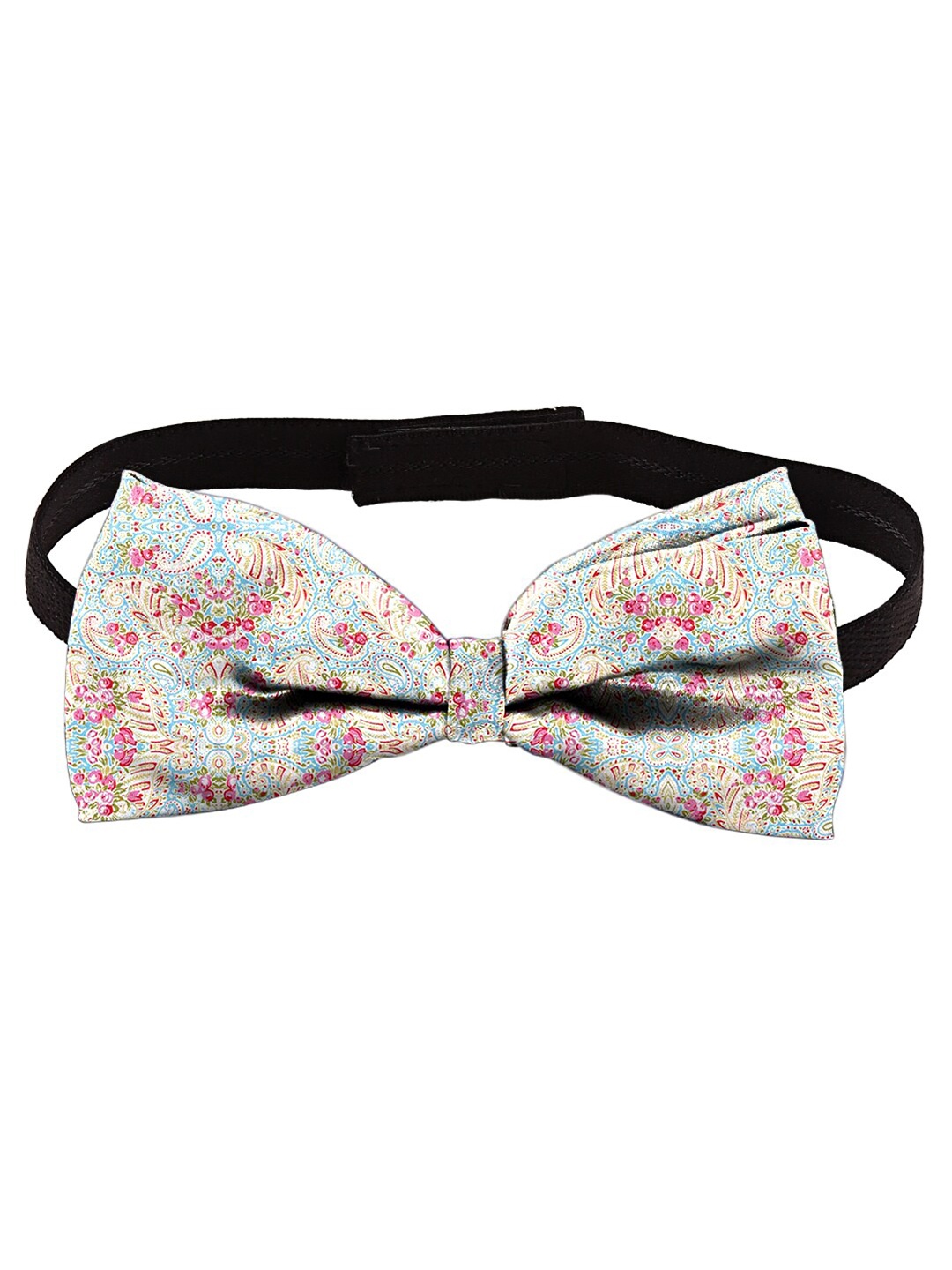 Blacksmith Pink & Blue Printed Bow Tie