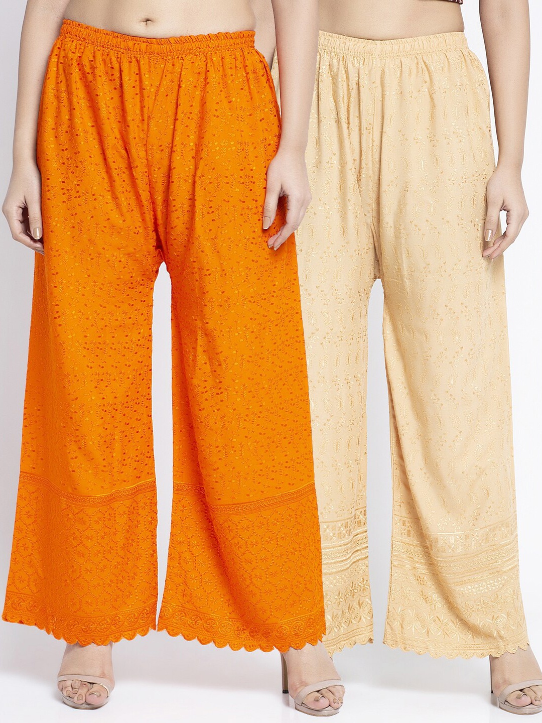 GRACIT Women Orange Printed