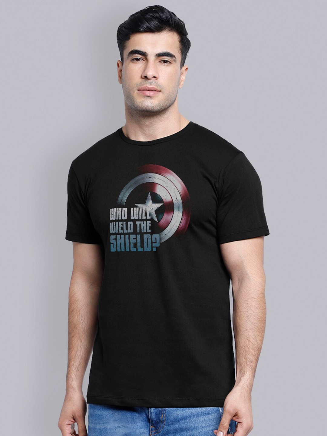 Free Authority Men Black The Falcon And The Winter Soldier Printed Pure Cotton T-shirt
Free Authority Men Black The Falcon And The Winter Soldier Printed Pure Cotton T-shirt