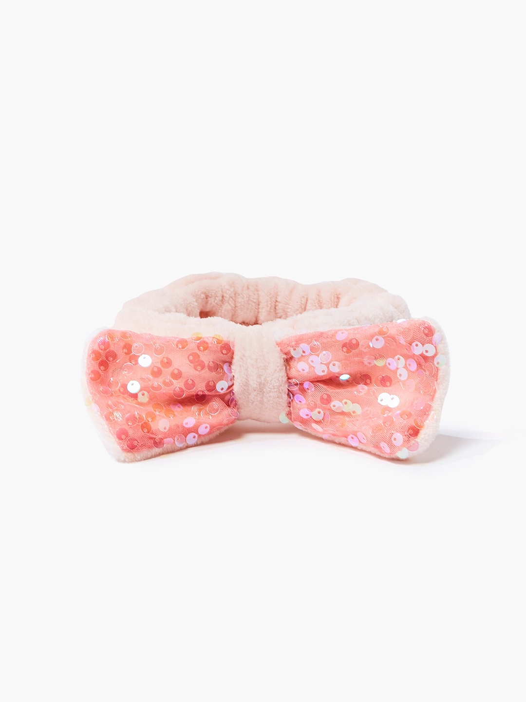 FOREVER 21 Pink Sequin Bow Headwrap