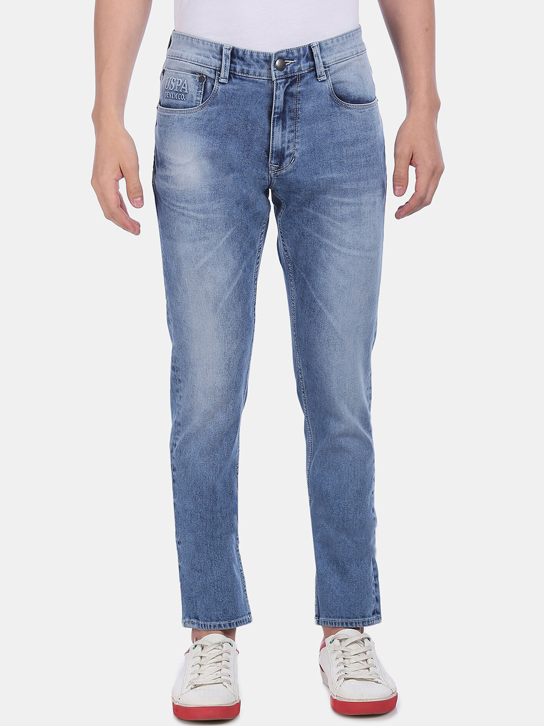 U.S. Polo Assn. Denim Co. Men Blue Brandon Slim Tapered Fit Heavy Fade Mid-Rise Jeans
U.S. Polo Assn. Denim Co. Men Blue Brandon Slim Tapered Fit Heavy Fade Mid-Rise Jeans