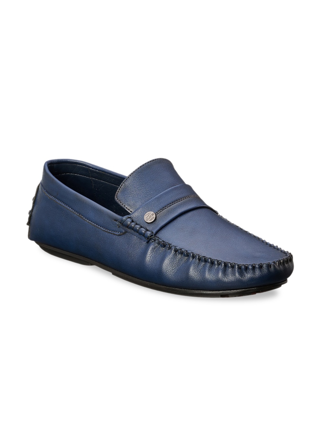 Duke Men Navy Blue Synthetic Loafers