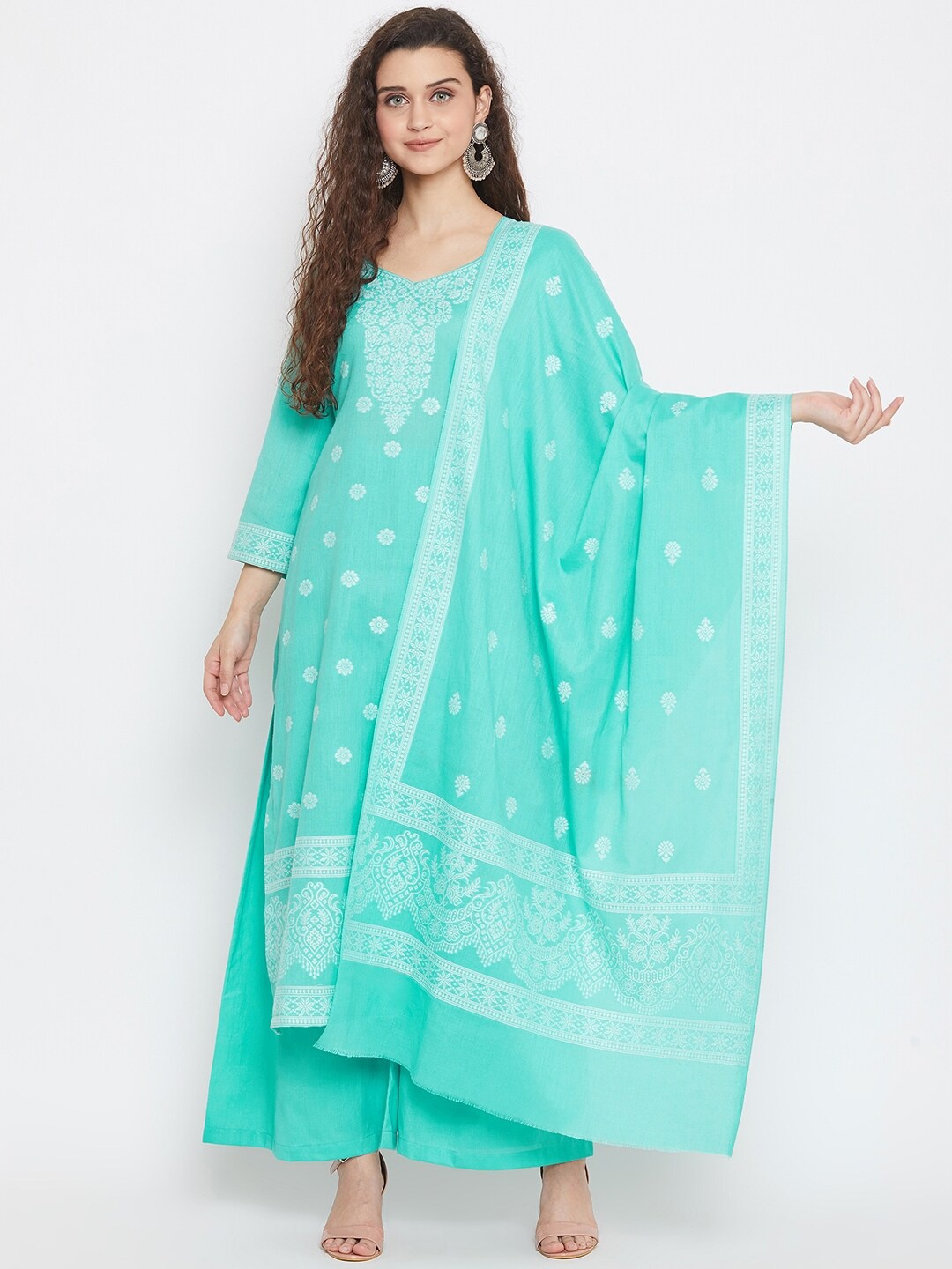 Safaa Sea Green & White Pure Cotton Jacquard Chikankari Woven Design Unstitched Dress Material For Summer
Safaa Sea Green & White Pure Cotton Jacquard Chikankari Woven Design Unstitched Dress Material For Summer