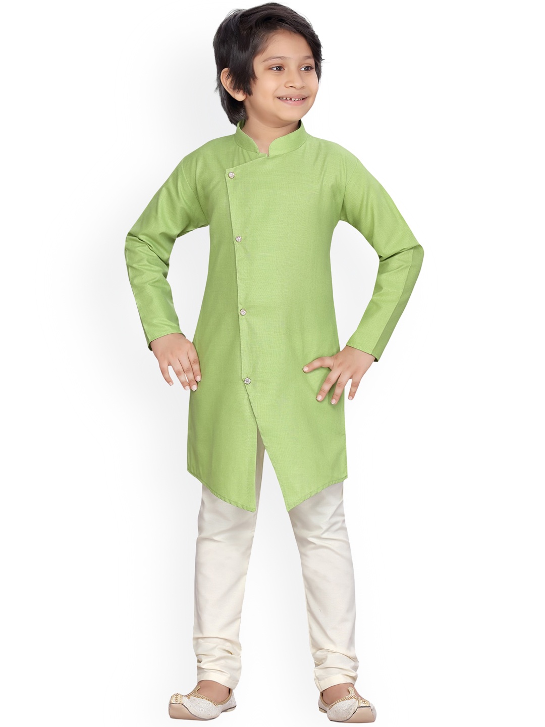 LITTLE MAFIA BY Aarika Boys Lime Green Regular Straight Pure Cotton Kurta with Pyjamas
LITTLE MAFIA BY Aarika Boys Lime Green Regular Straight Pure Cotton Kurta with Pyjamas
