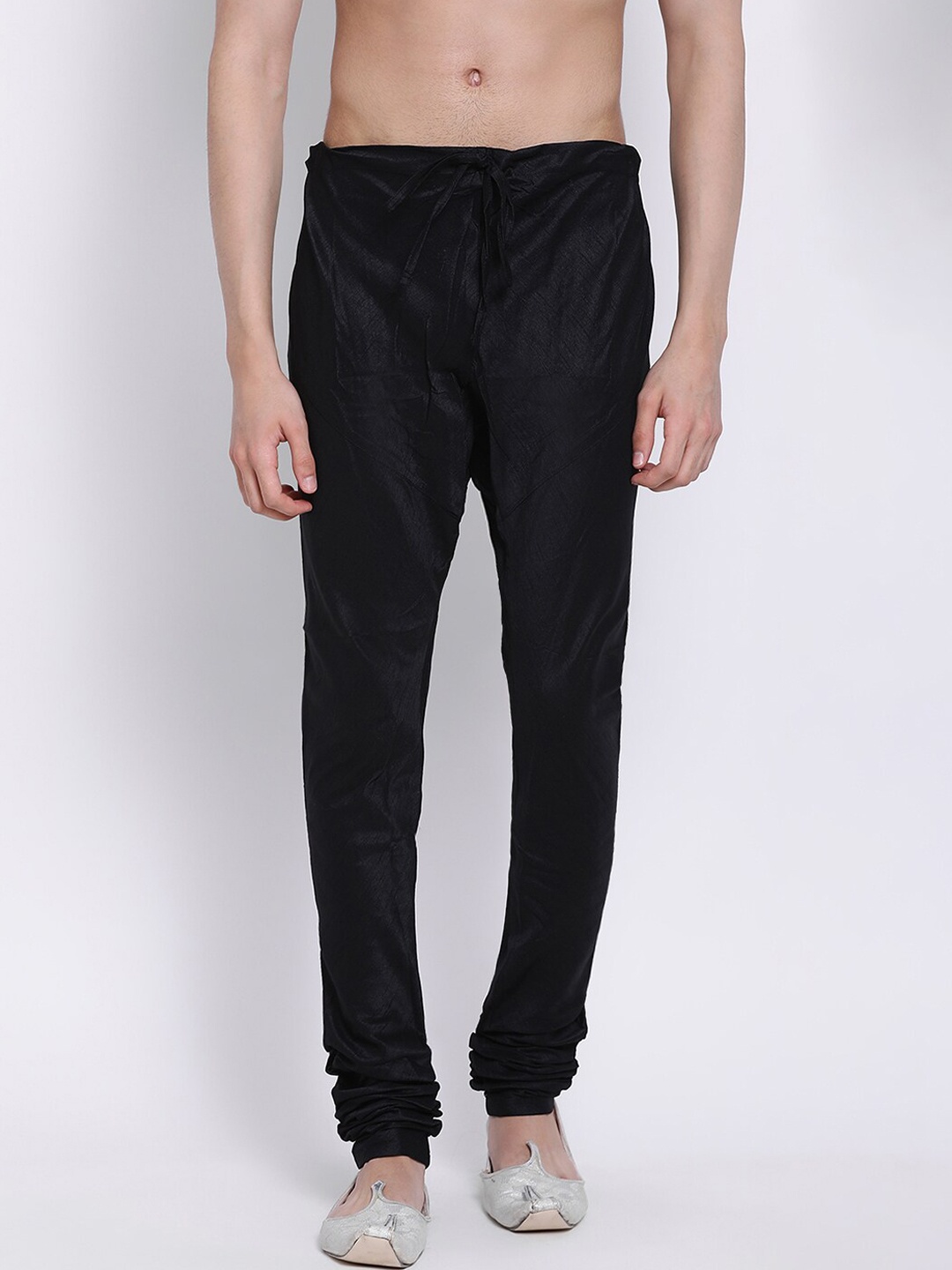 Sanwara Men Black Solid Churidar