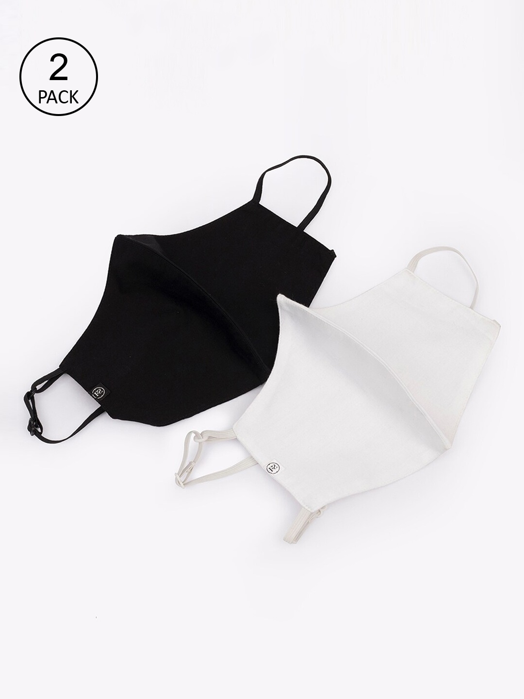 FableStreet Unisex Pack Of 2 Solid 2-Ply Reusable Sterilised Cotton Cloth Masks, White
FableStreet Unisex Pack Of 2 Solid 2-Ply Reusable Sterilised Cotton Cloth Masks, White