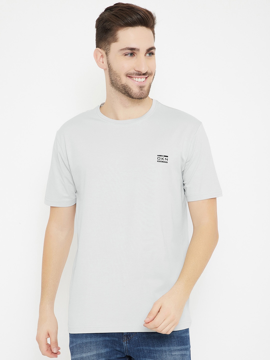 Okane Men Grey T-shirt
