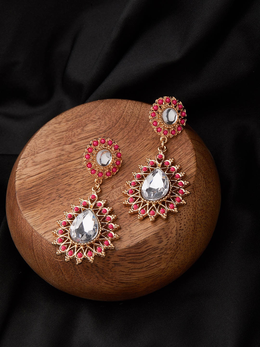 Accessorize London Gold-Plated Teardrop Shaped Drop Earrings
