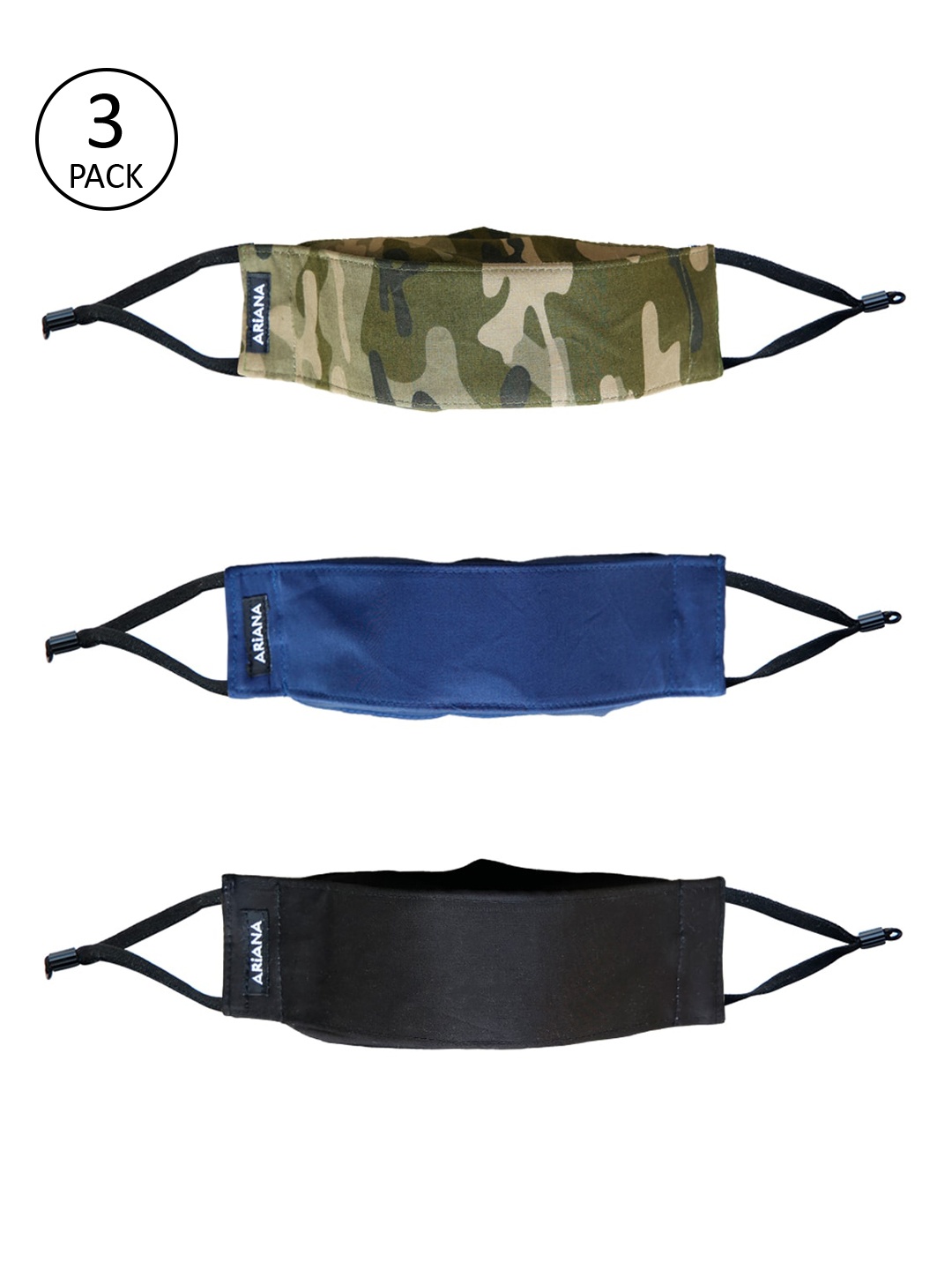 Ariana Pack Of 3 Unisex 7-Ply 5 Layer SSMMS Filter Reusable Pure Cotton Cloth Masks, Blue
Ariana Pack Of 3 Unisex 7-Ply 5 Layer SSMMS Filter Reusable Pure Cotton Cloth Masks, Blue