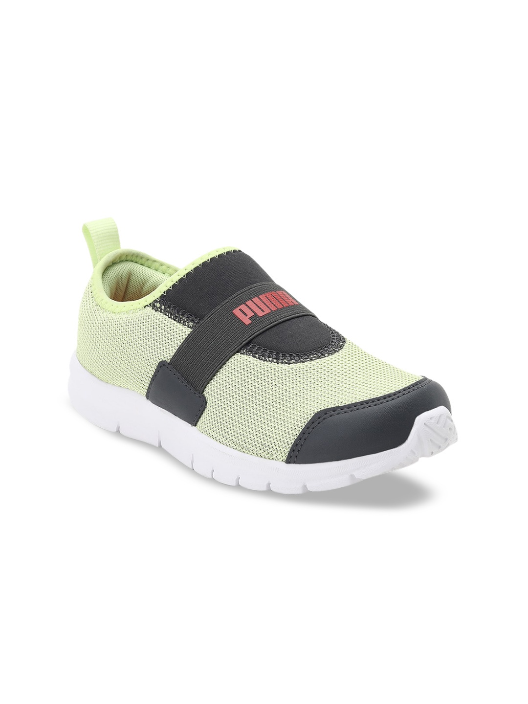 Puma Kids Green Colourblocked Flex PS IDP Sneakers