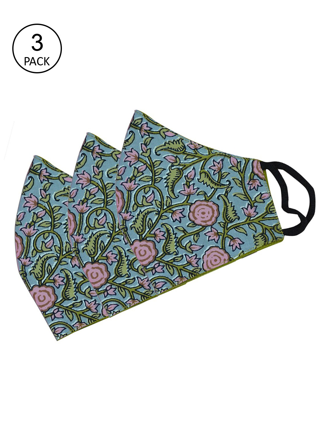 Tossido Women Pack Of 3 Green & Pink Printed 100% Pure Cotton Premium 3-Ply Reusable Cloth Masks
Tossido Women Pack Of 3 Green & Pink Printed 100% Pure Cotton Premium 3-Ply Reusable Cloth Masks