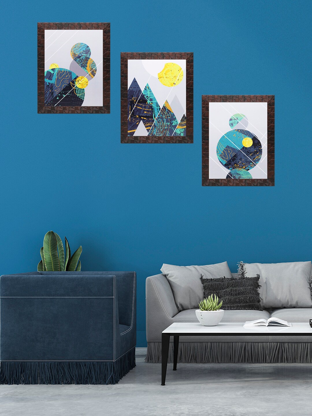 Indianara Set Of 3 Blue & White Triangles And Spheres Printed Framed Art Prints Without Glass
Indianara Set Of 3 Blue & White Triangles And Spheres Printed Framed Art Prints Without Glass
