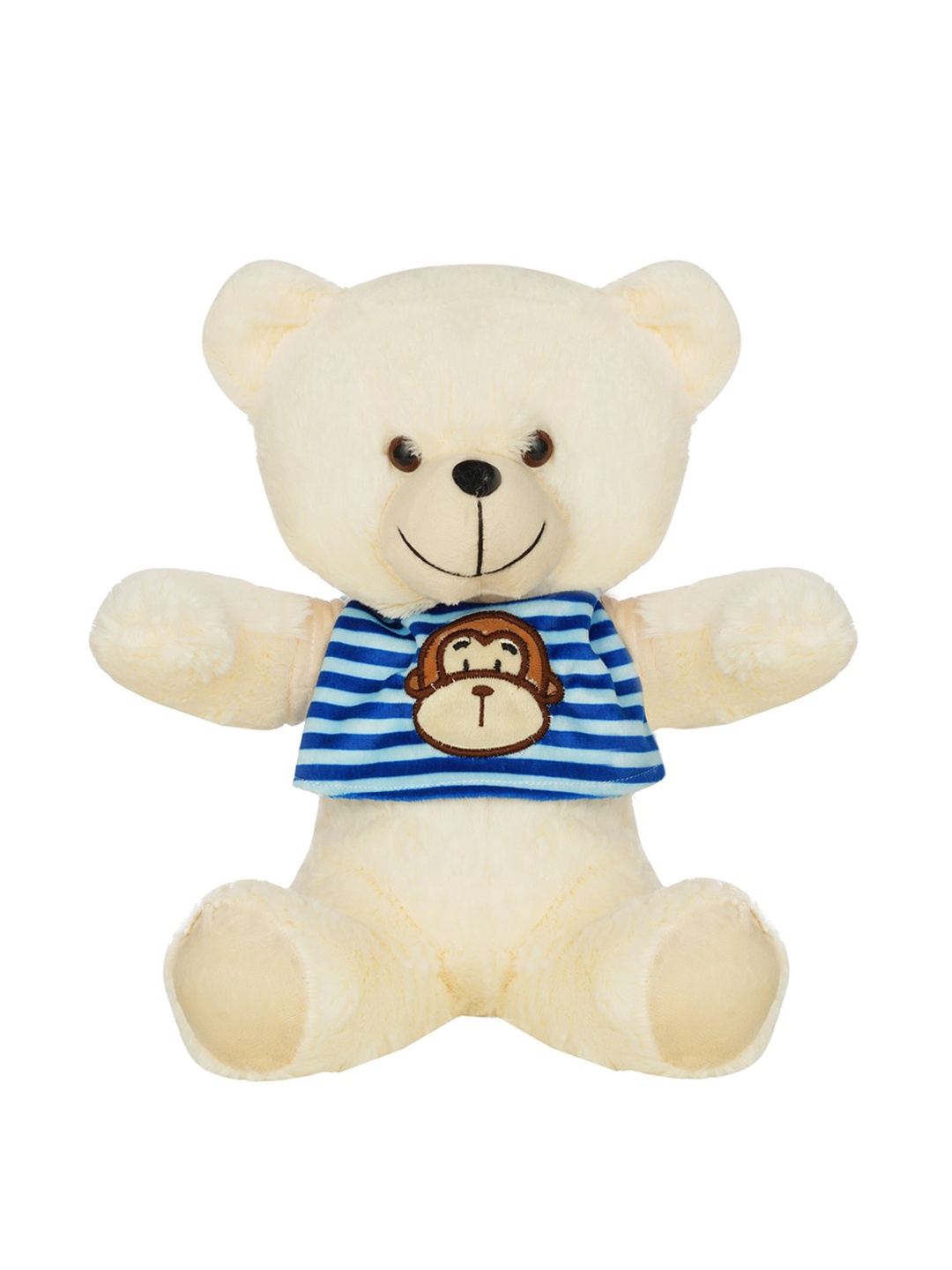 DukieKooky Kids Cream-Coloured & Blue Donty Bear Soft Toy