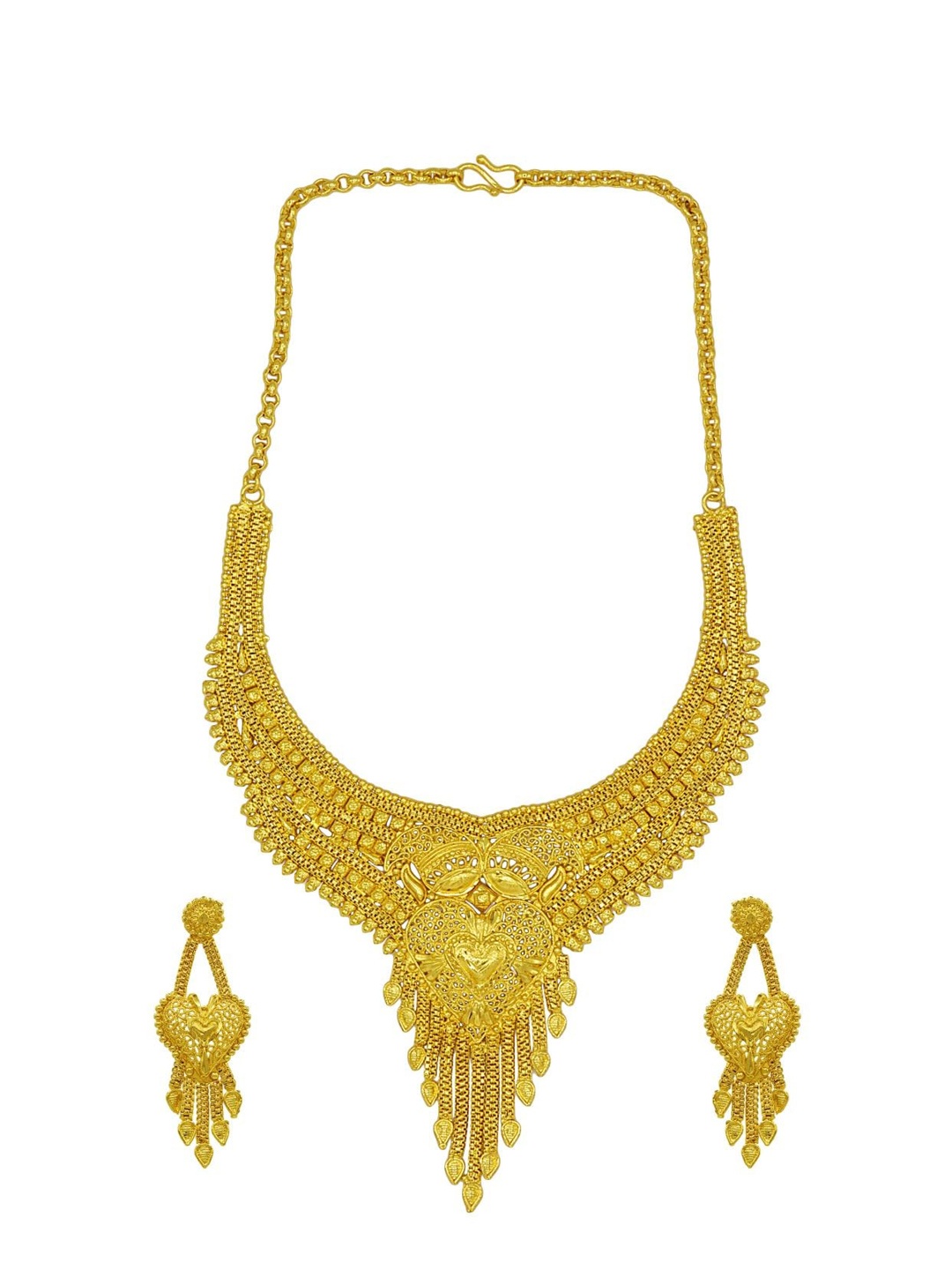 ASMITTA JEWELLERY Gold-Plated Patterned Jewellery Set