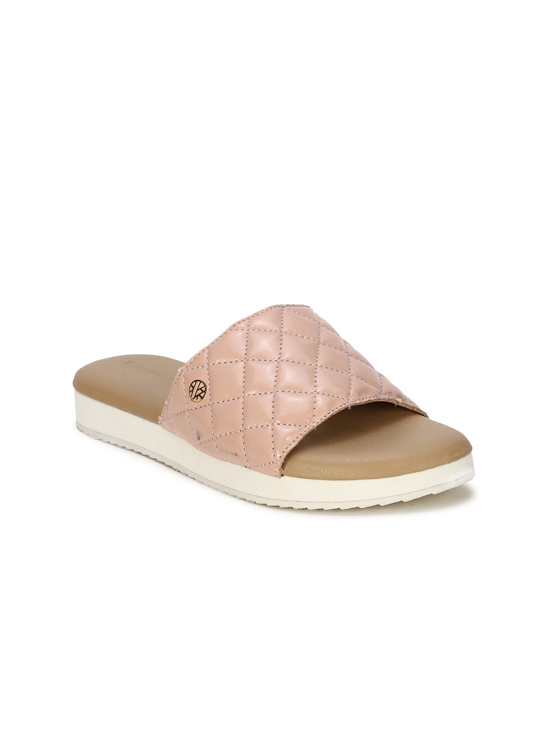Van Heusen Woman Women Pink Textured Open Toe Flats