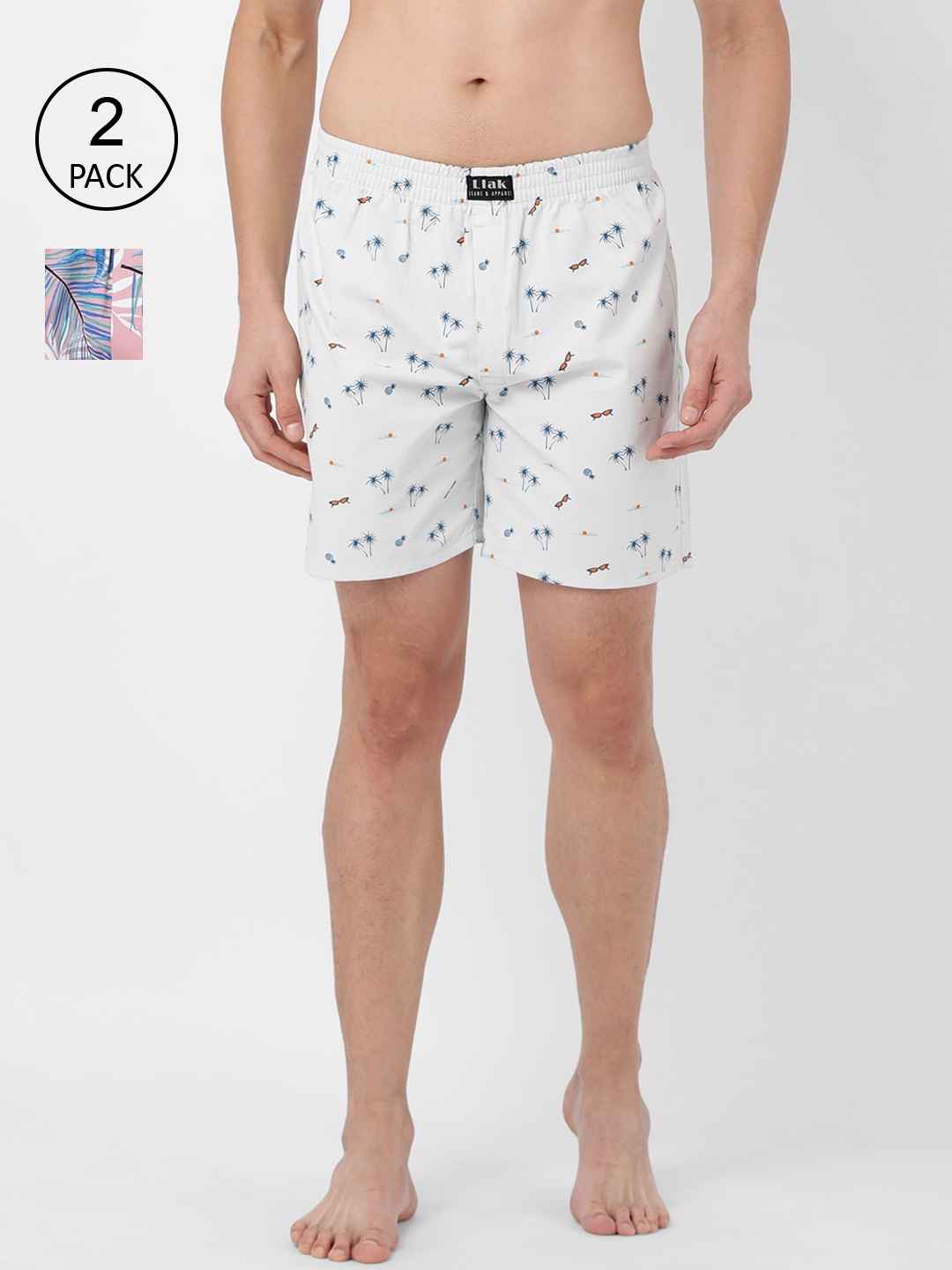 Llak Jeans Men Pack Of 2 Assorted Boxers Set-15-20 BP
