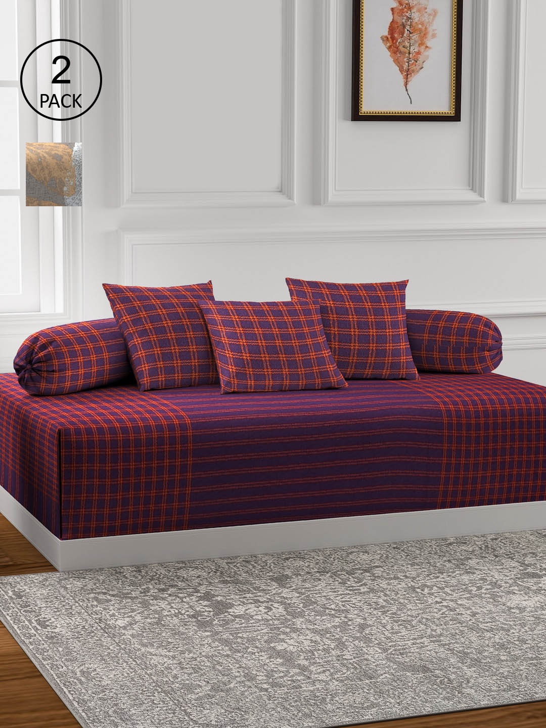 KLOTTHE 2 Woven Design Cotton Single Bedsheet With 4 Bolster Covers & 6 Cushion Covers, Pink
KLOTTHE 2 Woven Design Cotton Single Bedsheet With 4 Bolster Covers & 6 Cushion Covers, Pink