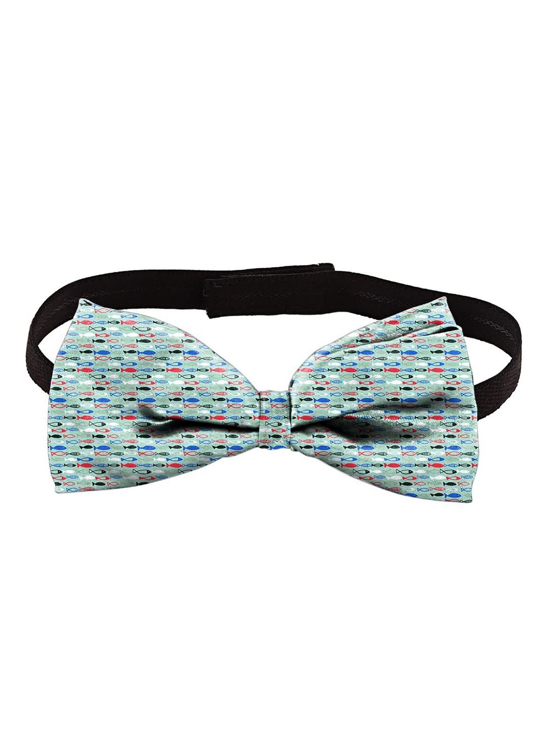 Blacksmith Men Green & Red Printed Bow Tie