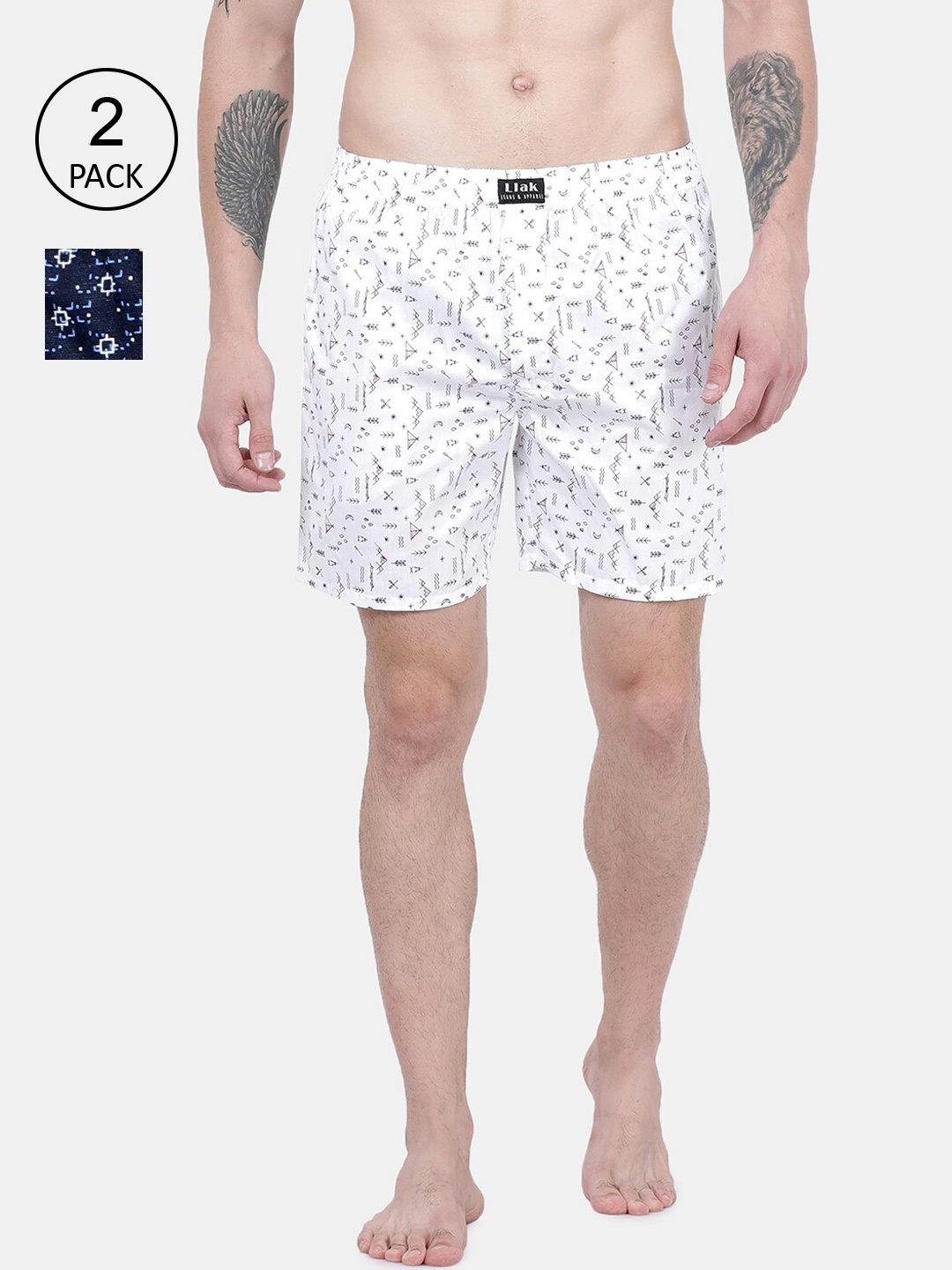 Llak Jeans Men Pack Of 2 Assorted Boxers -28-33-SP