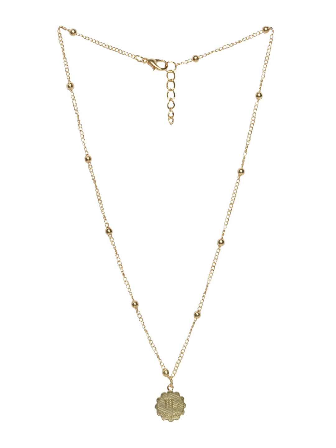 JOKER & WITCH Gold-Plated Scorpio Zodiac Pendant with Chain