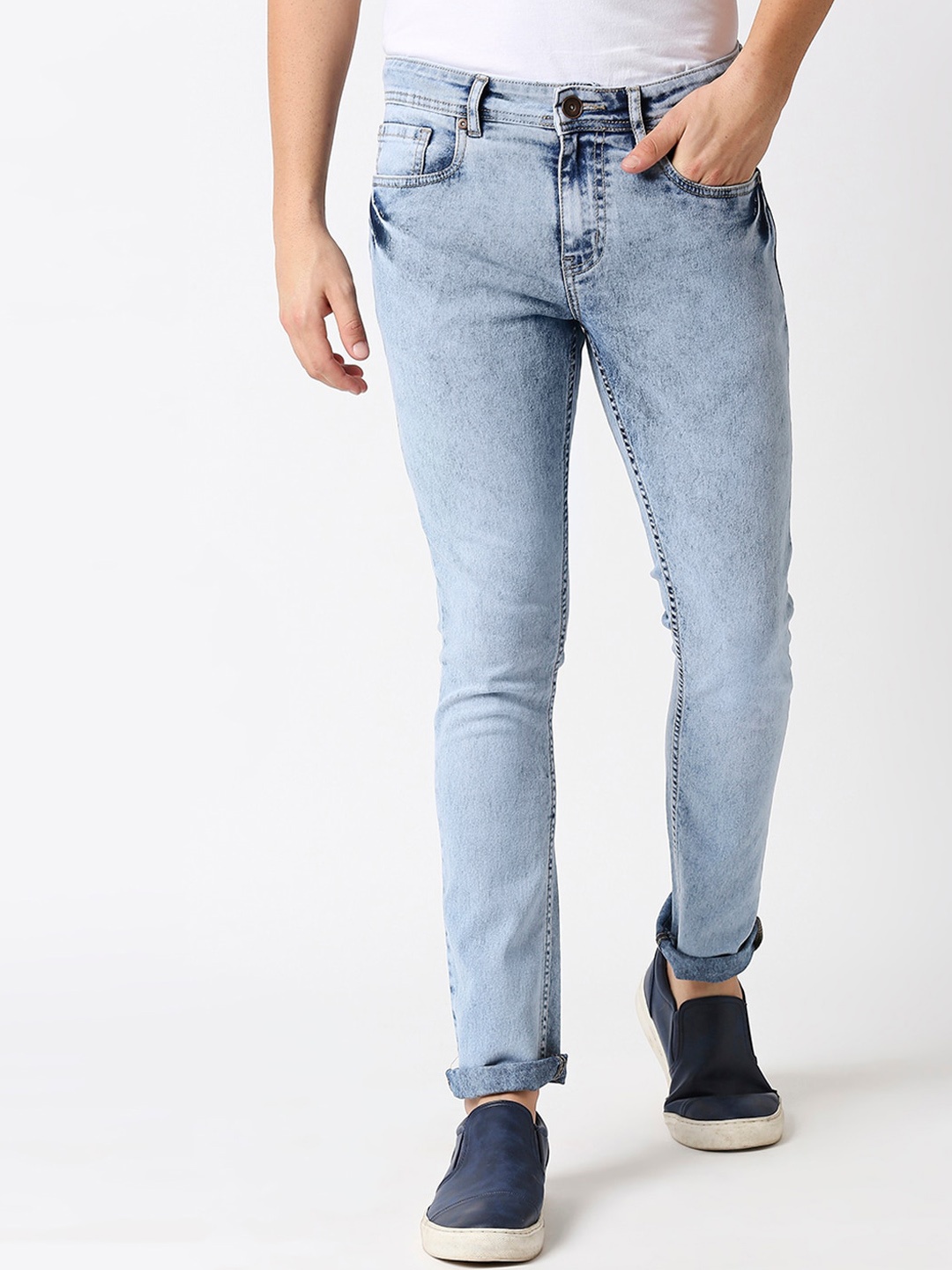 High Star Men Blue Heavy Fade Jeans