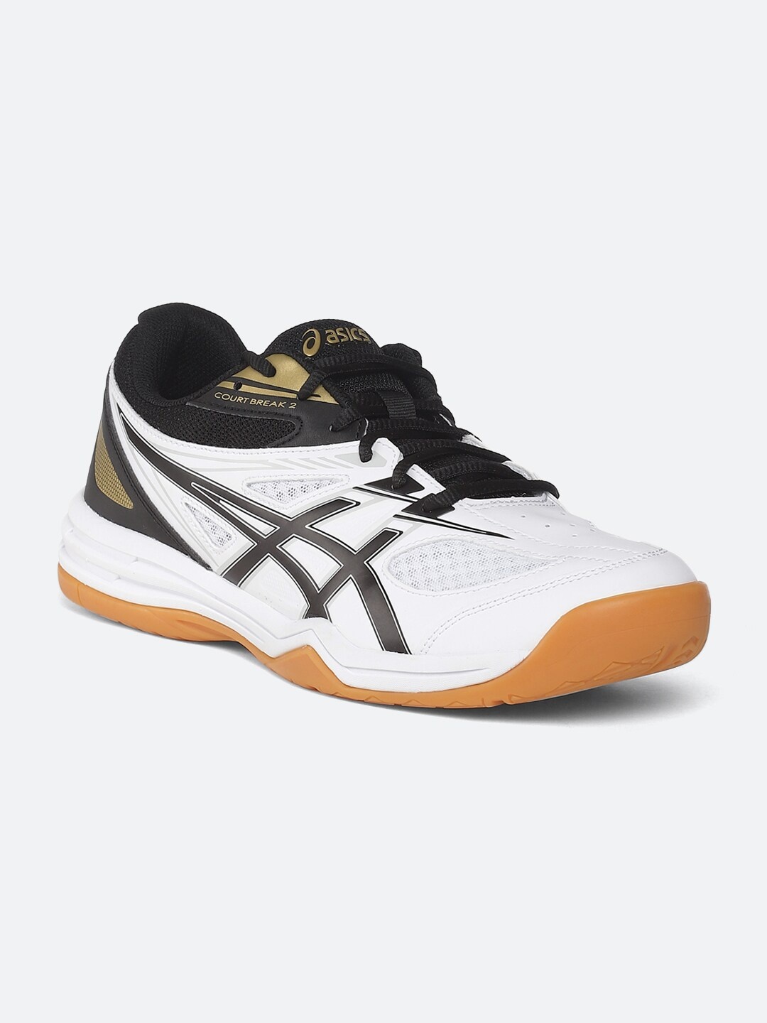 ASICS Unisex White Synthetic Court Break 2 Running Shoes
