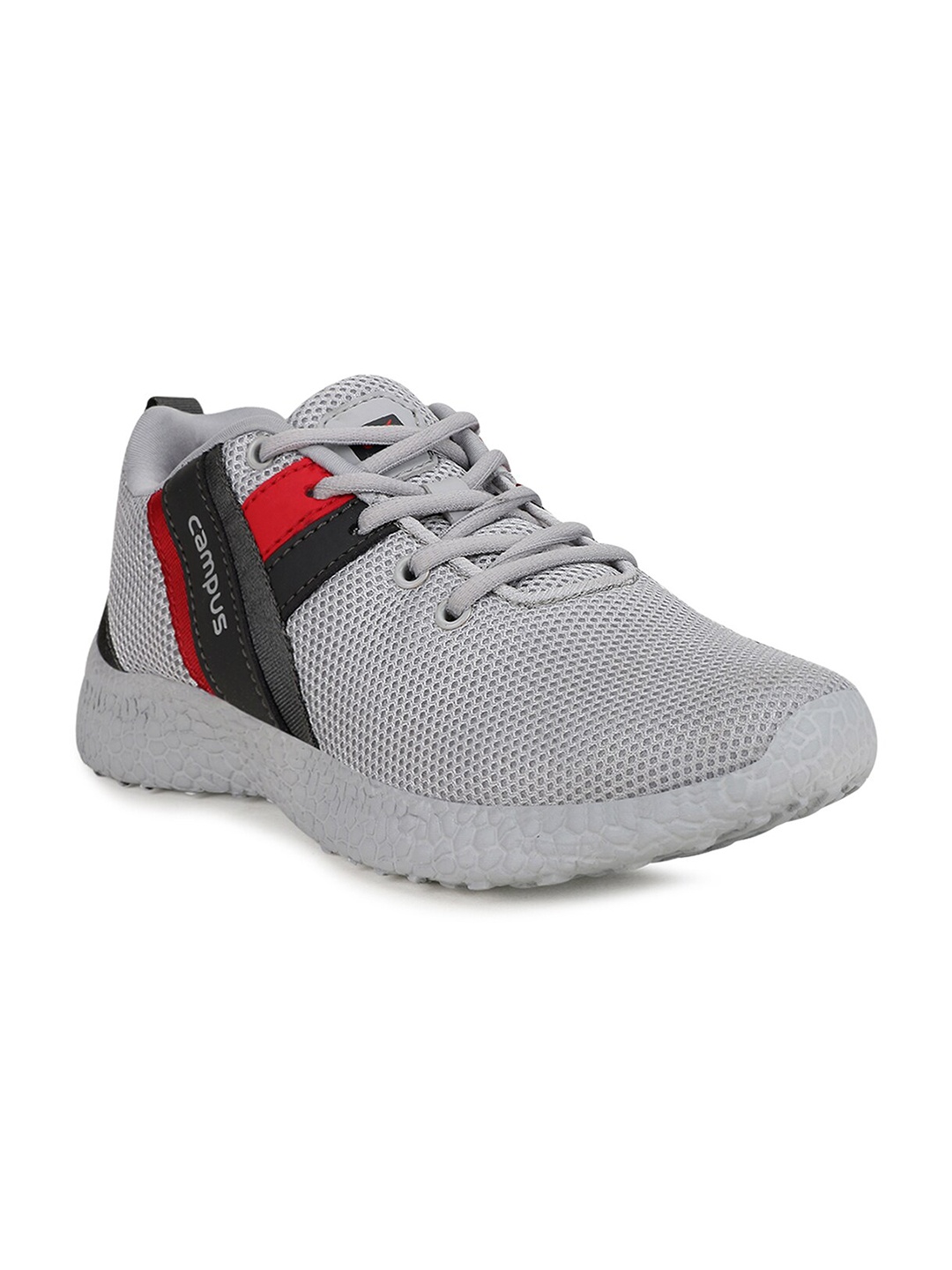 Campus Unisex Kids Grey Mesh Running Shoes