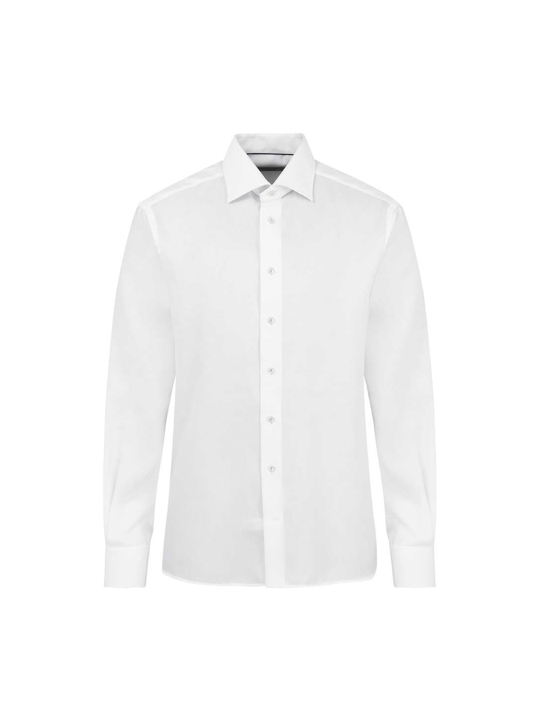 Eton Men White Casual Solid Shirt