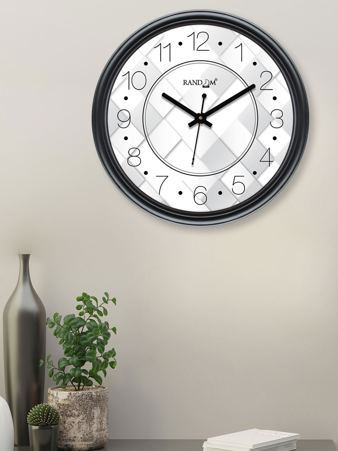 RANDOM White & Grey Printed Contemporary Wall Clock 
RANDOM White & Grey Printed Contemporary Wall Clock