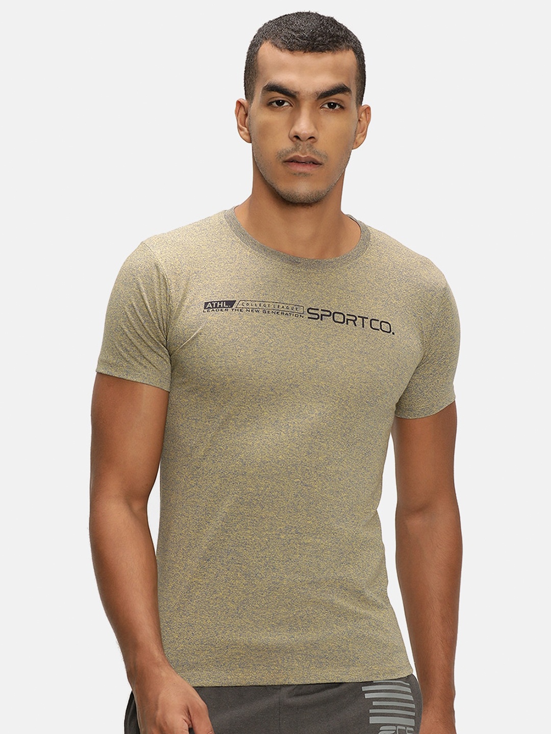 V2 Value & Variety Men Olive Typography T-shirt