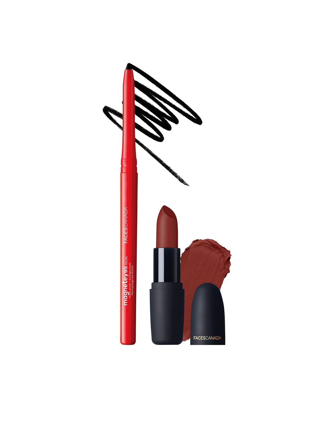 FACES CANADA MagnetEyes Kajal & Royal Maroon Weightless Matte Lipstick Combo Pack, Multi
FACES CANADA MagnetEyes Kajal & Royal Maroon Weightless Matte Lipstick Combo Pack, Multi