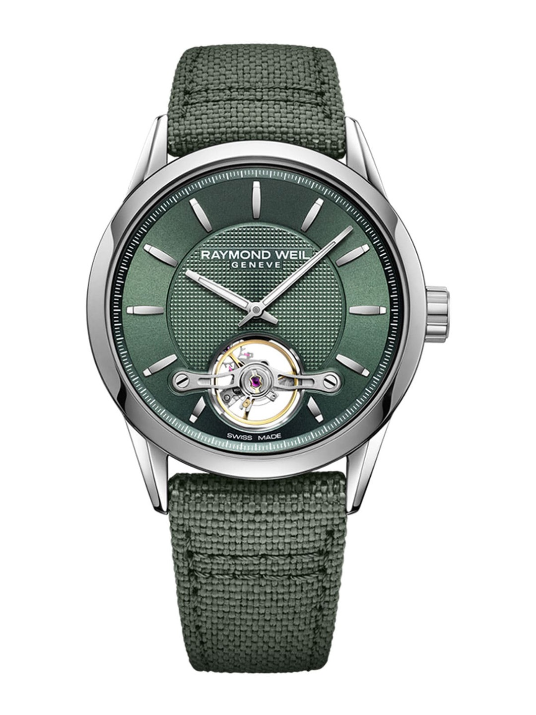 Raymond Weil Men Green Dial & Green Straps Analogue Automatic Motion Powered Watch